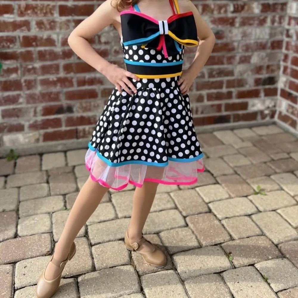 Revolution Dancewear Size MC Swing With Me Dance Costume Leotard Dress